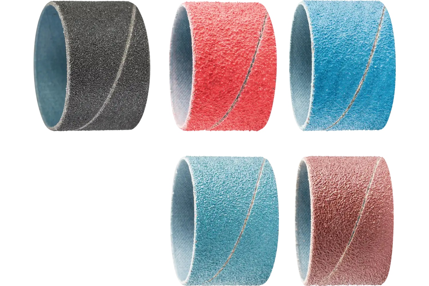 Picture of Pferd Spiral Band, 2-3/8" X 1-1/8, Cylindrical Shape, 36 Grit, Zirconia Aluminum Z-Cool